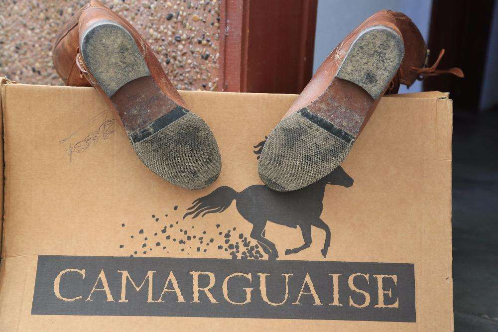 botas em couro verdadeiro para equitação