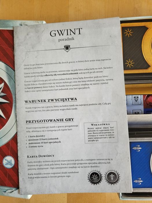 Gra GWINT z serii Wiedźmin unikat oryginał