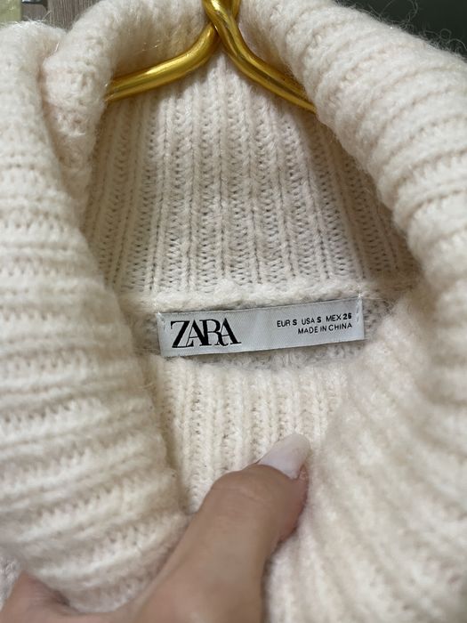 Zara светр пудра шерсть