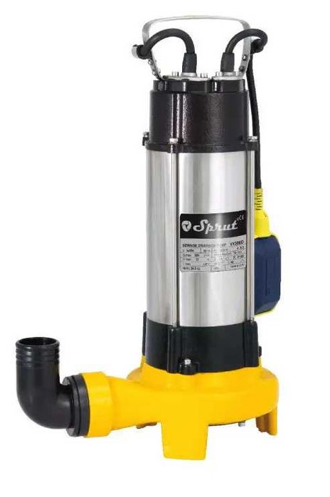 Дренажно-фекальний насос NPO 1550 Вт 21500л/год подрібнювач і поплавок