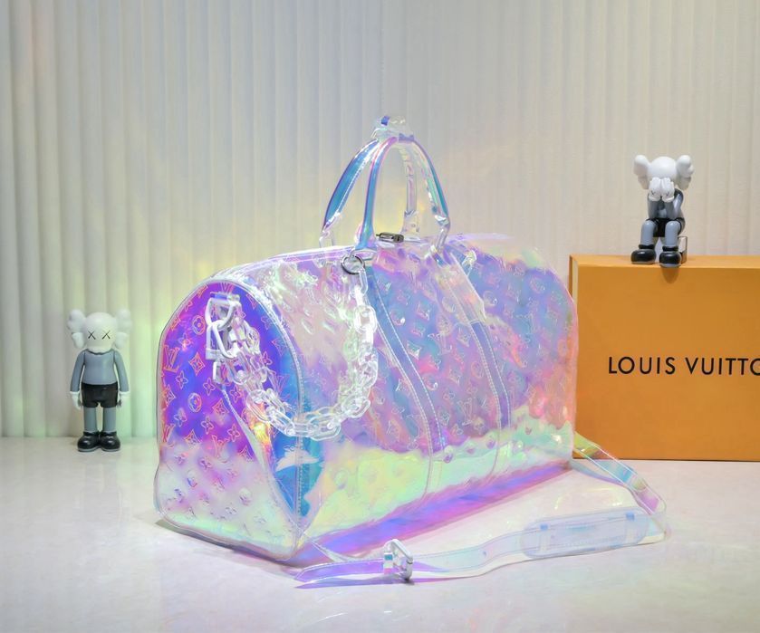 LOUIS VUITTON KEEPALL прозрачная сумка дорожная спортивная мужская