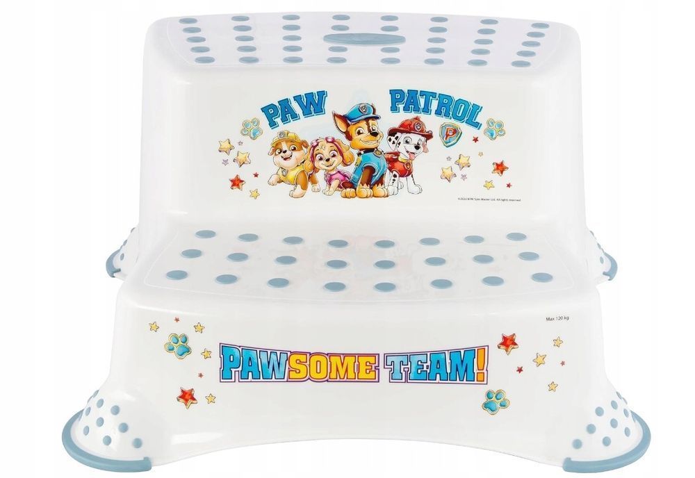 Stołek Igor "Paw Patrol" Z Dwoma Poziomami Antypoślizgowy Uszkodzony