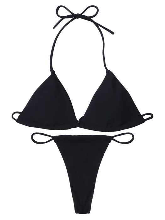 Sexy Strój Kąpielowy Dwuczęściowy Bikini Brazylijskie Stringi - L