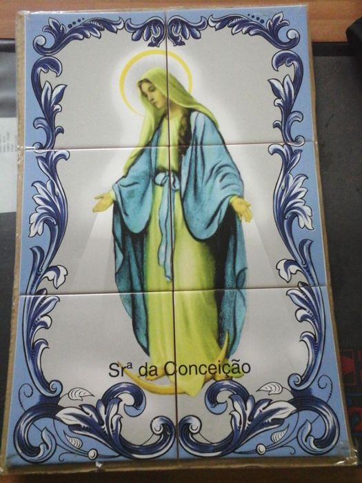 Painel de Azulejos Nossa Senhora da IMACULADA CONCEIÇÃO 45X30CM Imagem