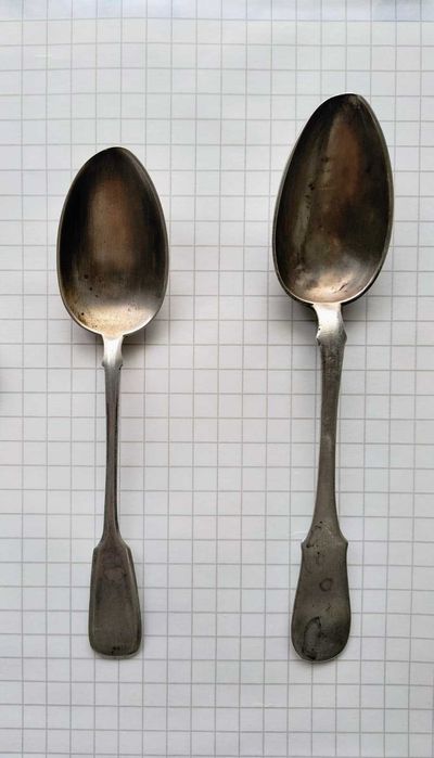 Царские ложки серебра 84 пробы. Антикварные, не лом!