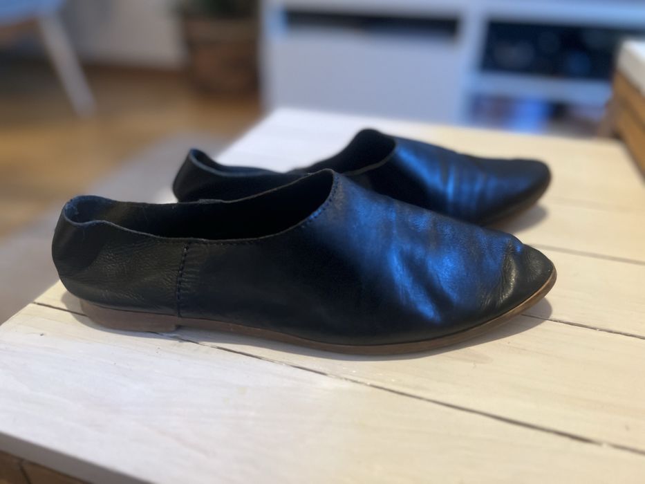 Zara skórzane buty
