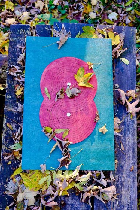 Dekoracyjny Obraz 3D z Drewna w Stylu Minimalistycznym