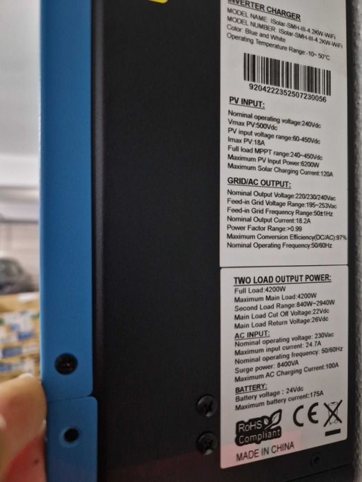 Inversor fotovoltaico EASUN 4.2kW com WIFI