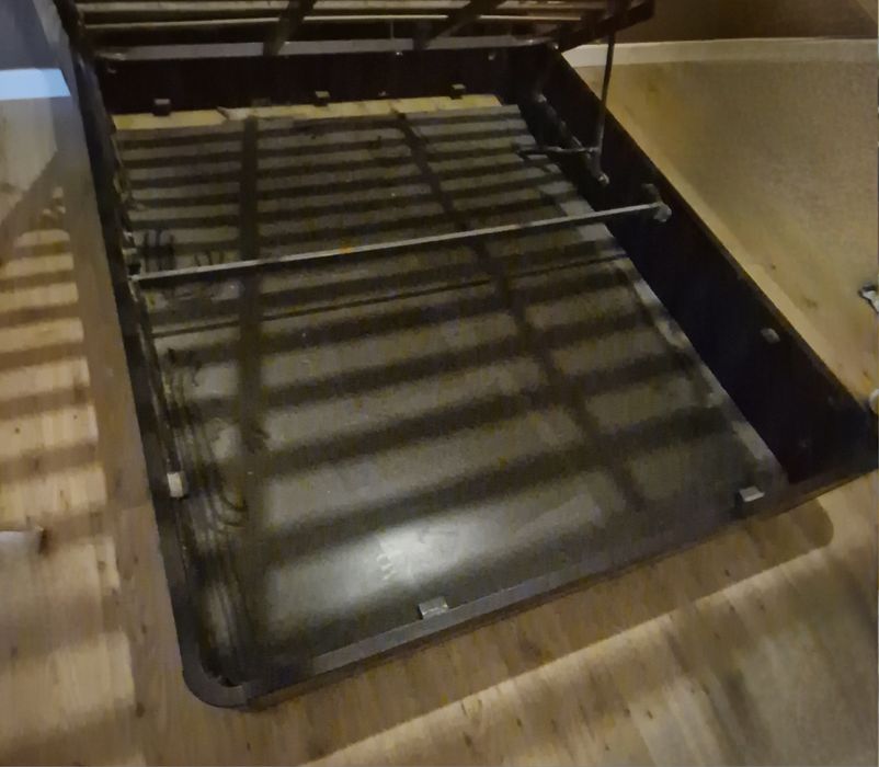 Conjunto Cama Casal: Sommier Rebatível + Cabeceira Estofada + Colchão Lusocolchão Mónaco