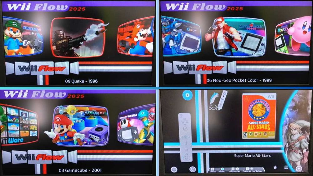 Nintendo wii com mais de 10000 jogos - wiiflow