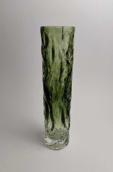 Wazon szklany " Kora " - bark glass - huta szkła Ingrid Glass - Wokan