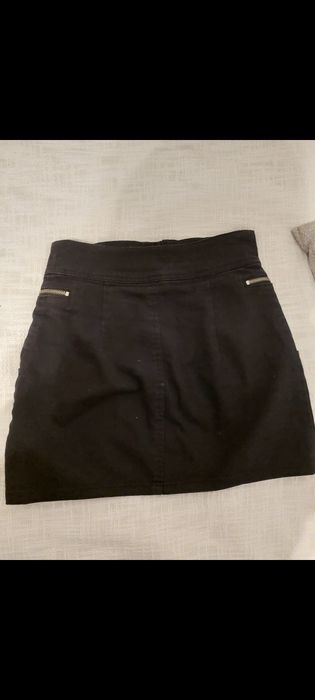Mini saia preta h&m