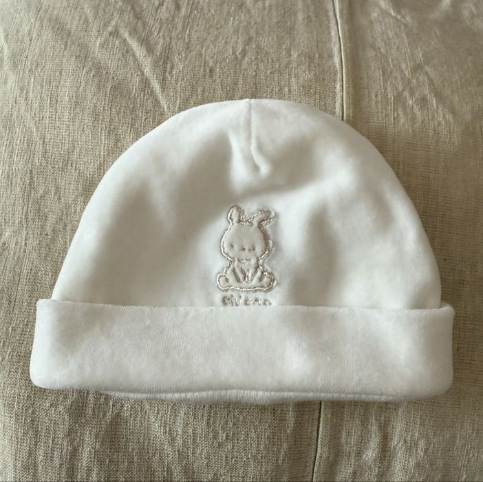 Велюрова шапка Chicco Cuddly Bunny 0-3 місяці