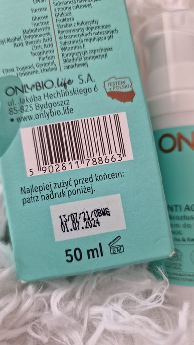 Mikrozłuszczający krem do twarzy Only Bio
