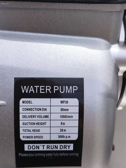 Moto-bomba a gasolina de 2.0 polegadas e de 3.0polegadas