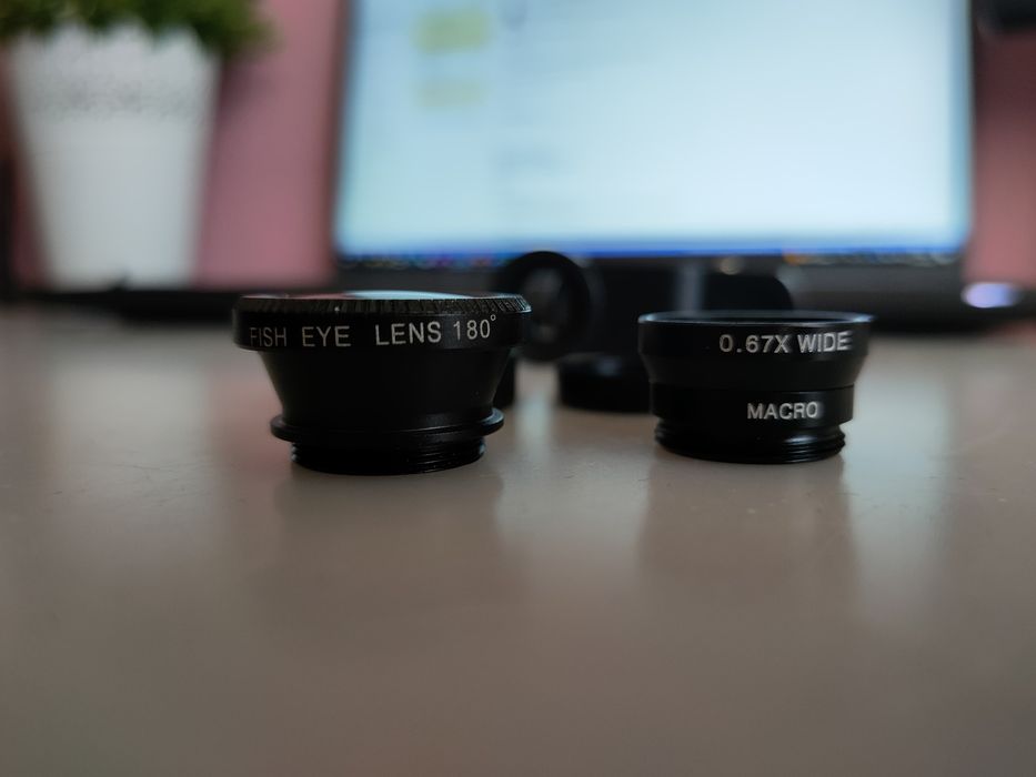 2 Lentes Olho de Peixe com Bolsa