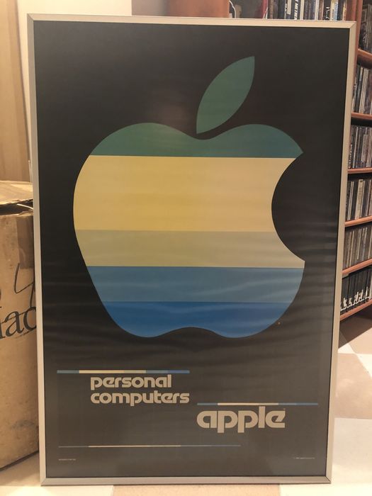 Apple computer poster de loja 1980 original