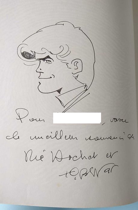 Livro RIC HOCHET - com desenho do autor Tibet