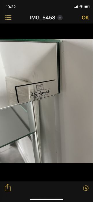 Lustro z konsolą toaletka