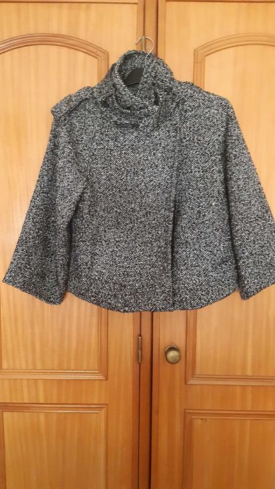 Blusão de fazenda tweed