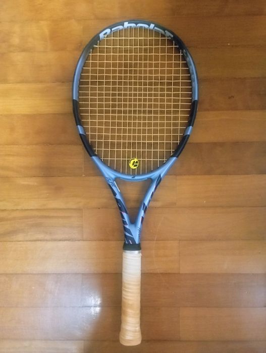 Babolat Pure Drive Team 285g Azul Claro — encordoada + overgrip