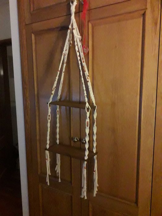 Macramé Shelves Handmade by Me Using Cotton