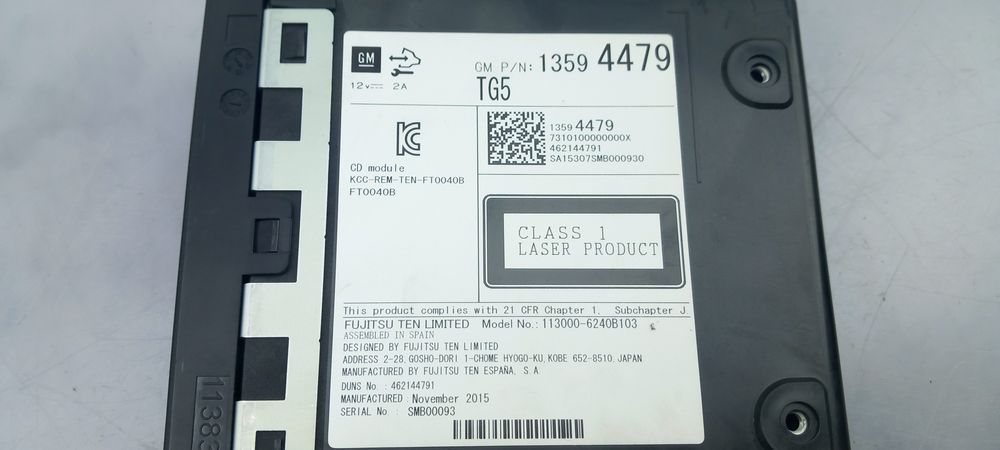 Rádio / auto-rádio OPEL Astra K