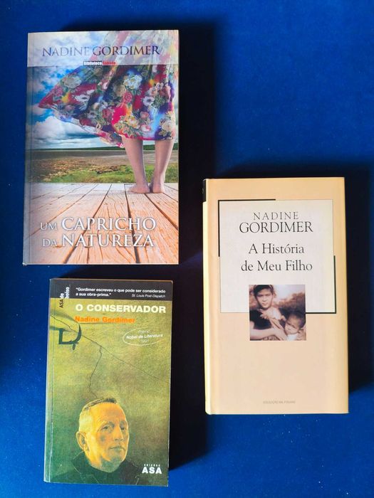Lote Nadine Gordimer - 3 Livros (Prémio Nobel da Literatura)