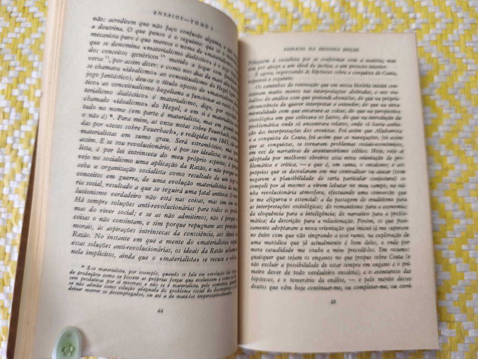 ENSAIOS Tomo I – 
António Sérgio