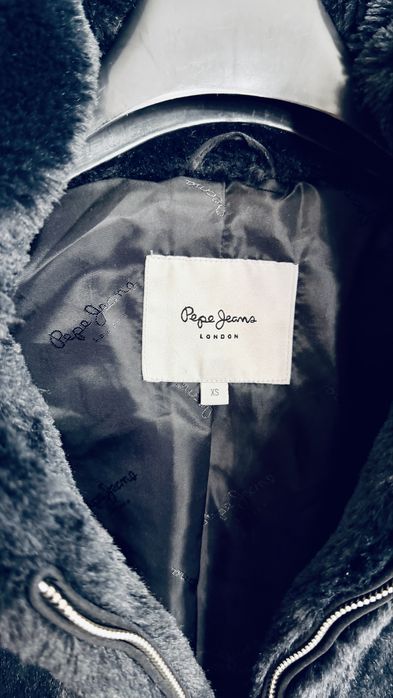 Шубка-куртка Pepe Jeans, розмір XS, темно-синя