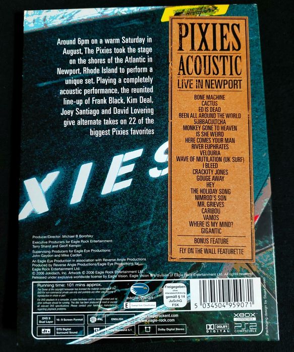 PIXIES DVD acoustic Live in Newport 2005 Doolittle Surfer Rosa