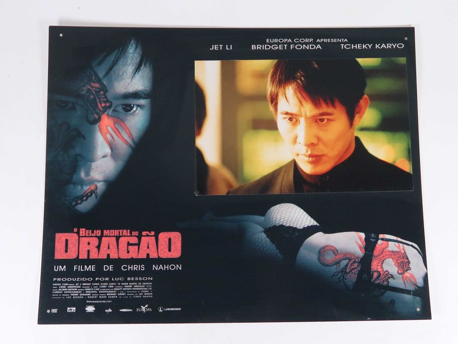 4 Cartazes cinema Vintage - O Beijo Mortal do Dragão