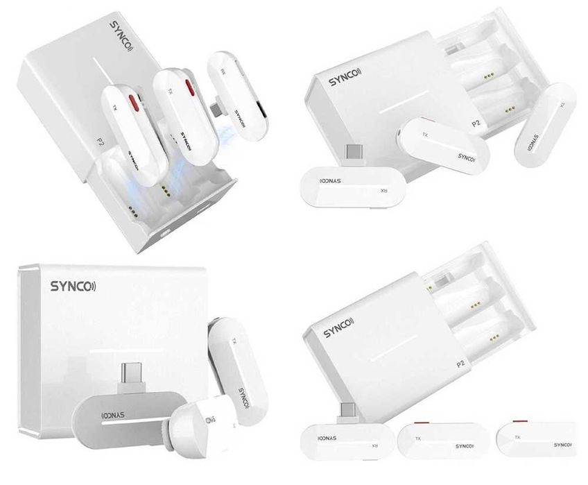 Synco Microfone sem fio digital P2L branco (146)