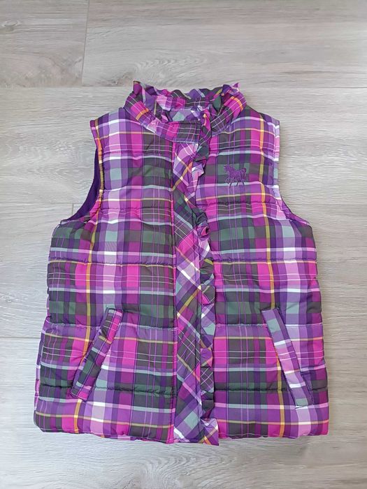 Bezrękawnik kamizelka falbanka krata 'Topolino' 116