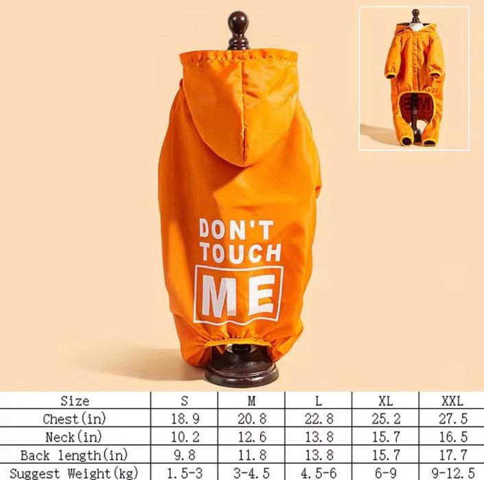 Речі для собаки комбінезон дощовик взуття