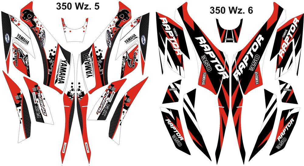 Naklejki Yamaha Raptor 350 700 okleina