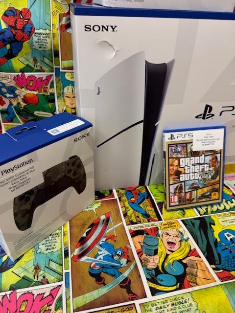 Playstation Ps5 1tb Nowa +Napęd+2XPad+Słuchawki+GTA5 Szczecin Ufogames