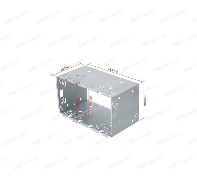 MOLDURA UNIVERSAL EM METAL PARA INSTALAÇAO RADIO DVD 2DIN COM MOLDURA DE PALTICO