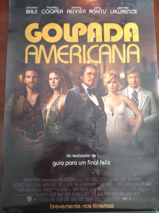 Poster Golpada Americana -Jennifer Lawrence, Amy Adams, Christian Bale