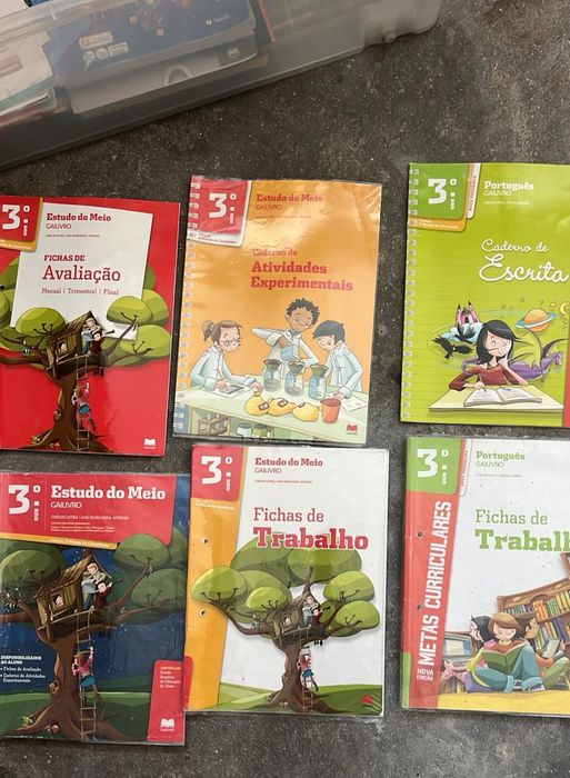 Varios livros escolares