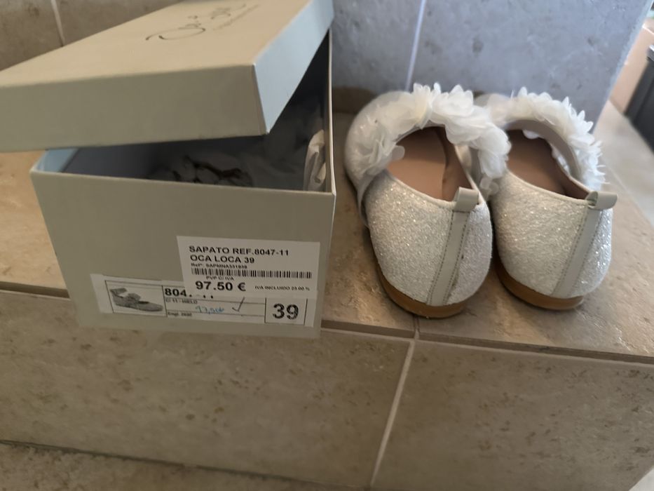 Sapatos Sabrina branco N.o 39 cerimónia