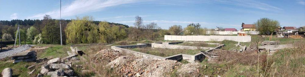 Ділянка з фундаментом під огорожу та будинок, 9,6 сот, Богунія