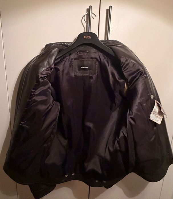 Blusão castanho Pele  Diesel tamanho XS (44)