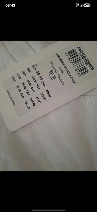 Jack jones koszulki  nowe L