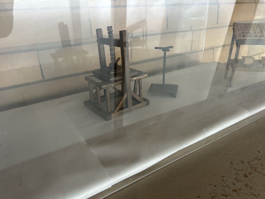 Maquete de maquinas de impressao