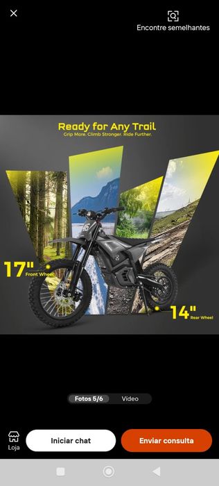 Mota elétrica 72v 7000w