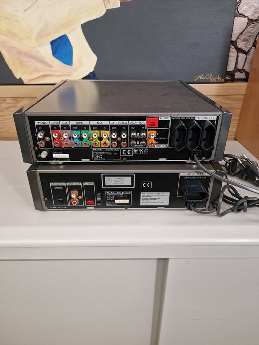 Pré amplificador  S1 e leitor sony cdp- S1