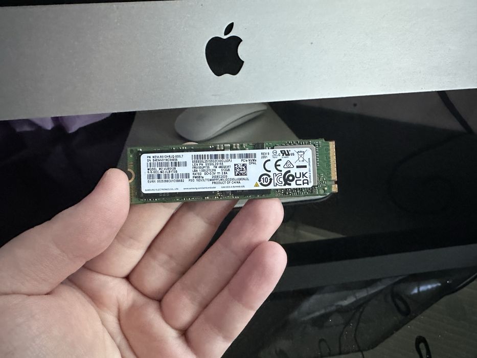 SSD диск Samsung 512GB NVMe M2 накопитель Самсунг Снять с ноутбука(99%)