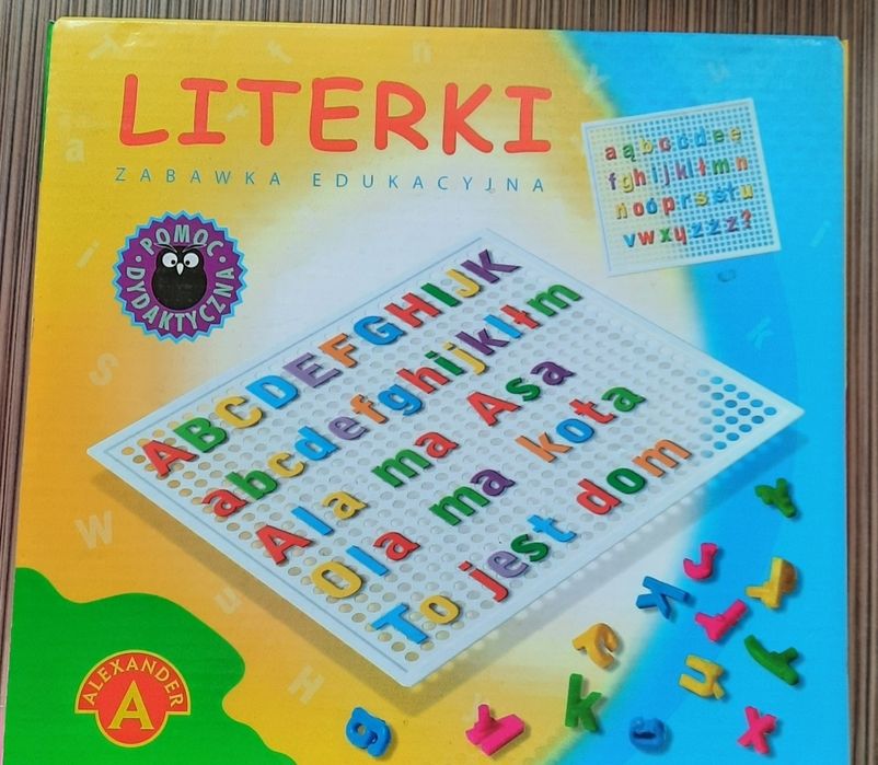 Zabawka edukacyjna - literki.