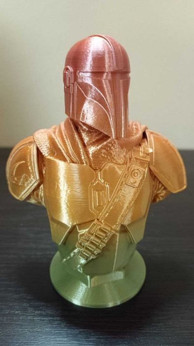Figurka 3D popiersie MANDALORIAN - STAR WARS !!!